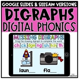 Digraphs Digital Phonics Activities for Distance Learning