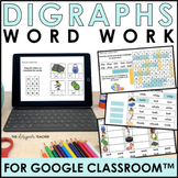 Digraphs Digital Phonics for Google Classroom™ for CK CH SH TH WH