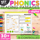 Decodable Passages Science of Reading - Digraphs, Diphthon