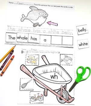 Digraph Worksheets - WH FREEBIE! by Lindsay Keegan | TpT