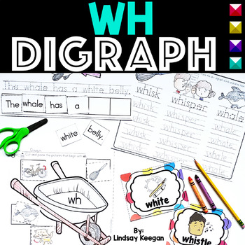 Preview of Consonant Digraph Worksheets WH FREEBIE