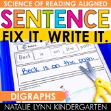 Digraphs Fix Write Draw It Decodable Sentences Sentence Un