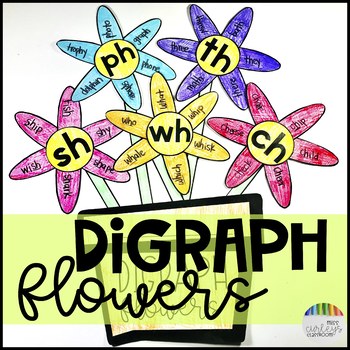 Preview of Digraphs Flower Craft for Spring