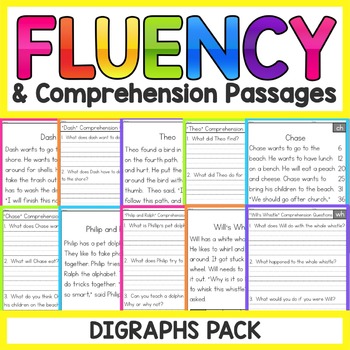 Preview of Digraphs Fluency Passages | Digraphs Activities