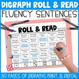 Digraphs Fluency Roll & Read Sentences