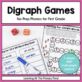 Digraphs Games: First Grade No-Prep Phonics | SOR aligned