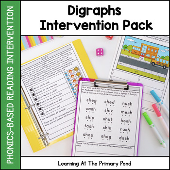 Preview of Digraphs Intervention Pack | No-Prep Reading & Phonics Intervention