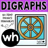 Digraphs WH Phonics Literacy Printables for Kindergarten a