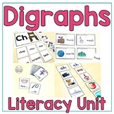 Digraphs Literacy Unit for Special education - Autism Reso
