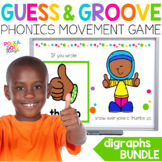 Digraphs Movement Game | Digraph Worksheets | Guess and Gr