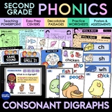 Consonant Digraphs Activities, Centers, Decodable Passages