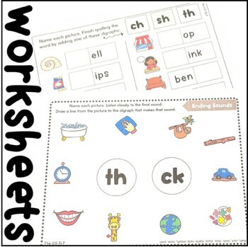 Digraphs Phonics Activity (sh, ch, ck, ph, th, wh) by The OG SLP