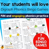 Digraphs Phonics Bingo Games | Interactive Spelling Bingo 