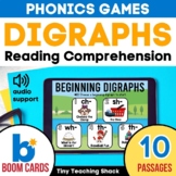 Digraphs Phonics Reading Comprehension Boom Cards BUNDLE