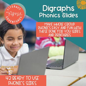 Preview of ch sh th wh ph Beginning and Ending Digraphs Phonics Activity Slides