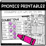 Digraphs Phonics Worksheets Printables Word Work