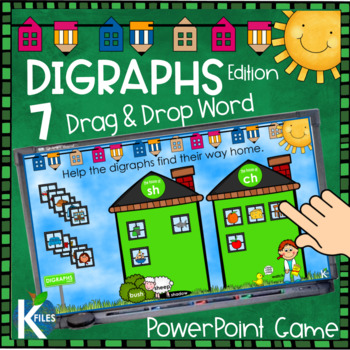 Preview of Digraphs Picture and Word Sorts PowerPoint Game