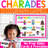 Consonant Digraph Practice | No Prep Diagraphs Charades Ga