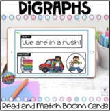 Digraphs Read and Match Sentences Boom Cards