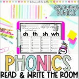 Phonics Read and Write the Room Growing Bundle Digraphs Sh