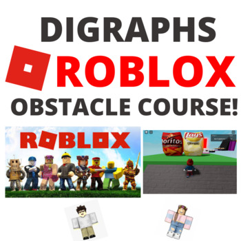 Preview of Digraphs Roblox  Obstacle Course! Perfect For Distance Learning!