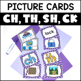 Digraphs SH, CH, CK, and TH Picture Cards for Phonemic Awa