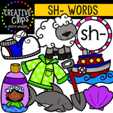 Digraphs - SH Words {Creative Clips Digital Clipart}
