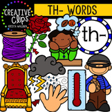 Digraphs - TH Words {Creative Clips Digital Clipart}