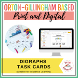 DIGRAPHS Task Cards | Print & Digital | Google Slides™