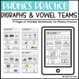 Digraphs, Trigraphs, and Vowel Teams | Phonics Worksheets