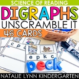 Digraphs Unscramble Phonics Science of Reading Literacy Centers