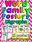 Digraphs Posters for 22 Consonant Digraphs Word Families
