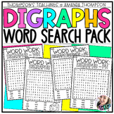 Digraphs Word Search Pack | Word Work Early Finishers | Ph