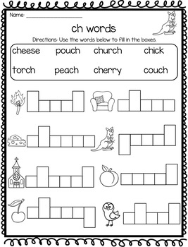 Digraphs Word Work Activities BUNDLE by A Love for Teaching | TpT