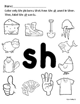 Digraphs Word Work Worksheet Set by Kyra Gallup | TPT