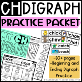 Digraphs Worksheets | CH Words | No Prep Packet
