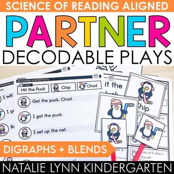 Preview of Digraphs and Blends Decodable Partner Plays Science of Reading SOR Aligned
