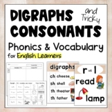 Digraphs and Consonants | Phonics and Vocabulary Word Work