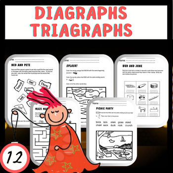 Preview of Digraphs and Trigraphs - An Easy, No-Prep Phonics Games