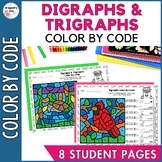 Digraphs and Trigraphs Word Work Color by Code Activity Wo