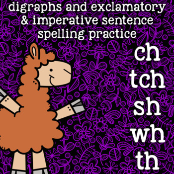 Preview of Digraphs - ch, tch, wh, sh, th - Spelling and Word Work Practice - 2nd Grade