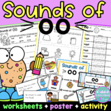 Digraphs oo and oo Sound Phonics Worksheets and Sort