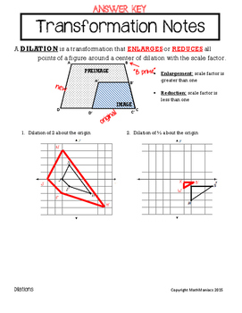 Preview of Dilation Notes