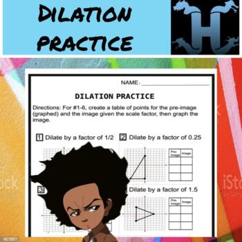 Preview of Dilation Practice Worksheet