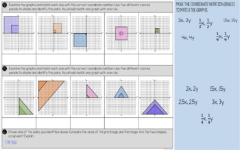 written assignment 7 dilations and symmetry answer key