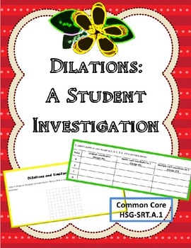 Preview of Dilations: A Student Investigation
