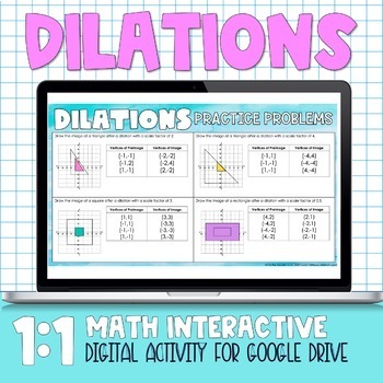 Preview of Dilations Digital Practice Activity