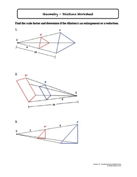 unit 7 geometry homework 13 dilations