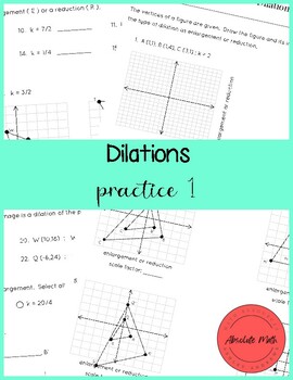 Preview of Dilations Practice 1