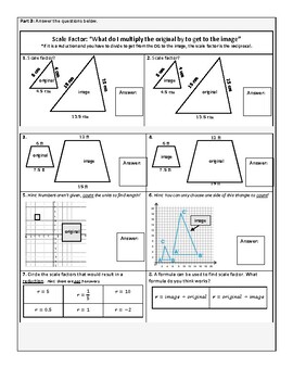 Dilations & Scale Factor: 25+ Practice Problems by SkewLines | TpT